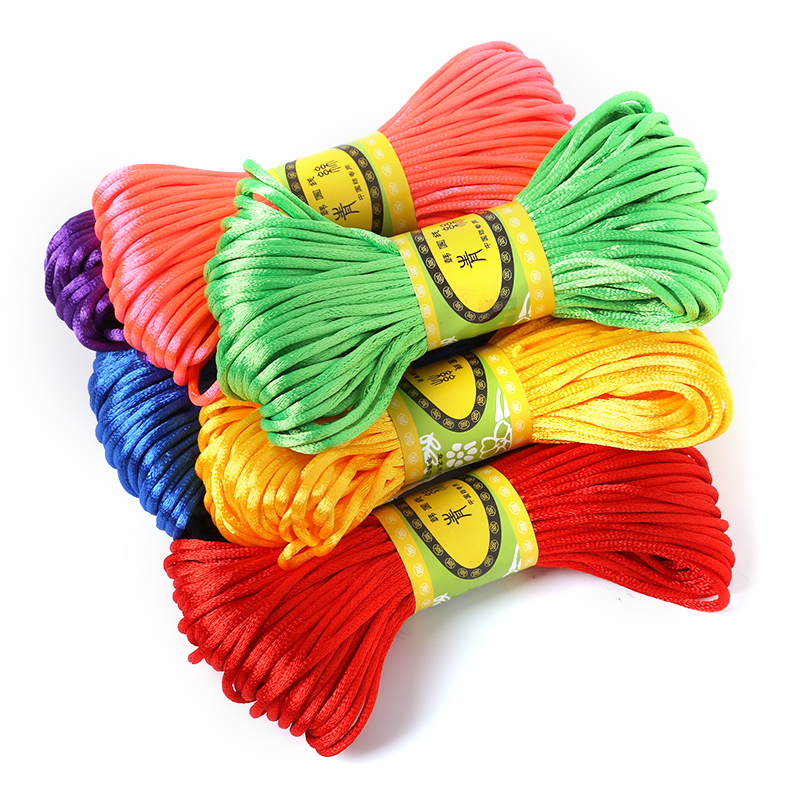 2mm 20meter Soft Satin Rattail - Macrame Cord Cotton ulasan dan harga