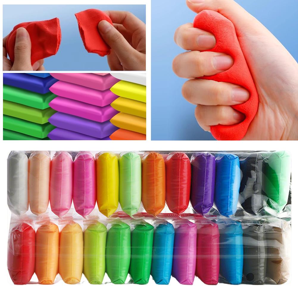 12/24/36Pcs Air Dry Clay Ultra - Air Dry Clay ulasan dan harga