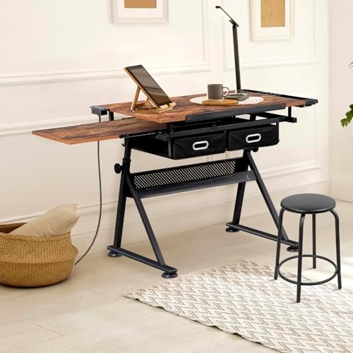Adjustable Drafting Table with - Art & Craft Kortingscode ulasan dan harga