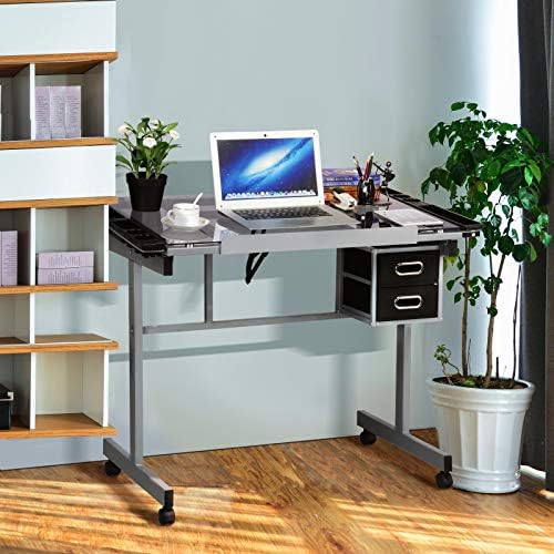 Drawing Desk Adjustable Glass  - Art & Craft Kortingscode ulasan dan harga