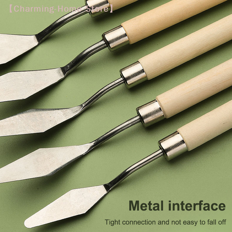 【M】7Pcs/Set Stainless Steel Oi - Painting Knife Palette ulasan dan harga