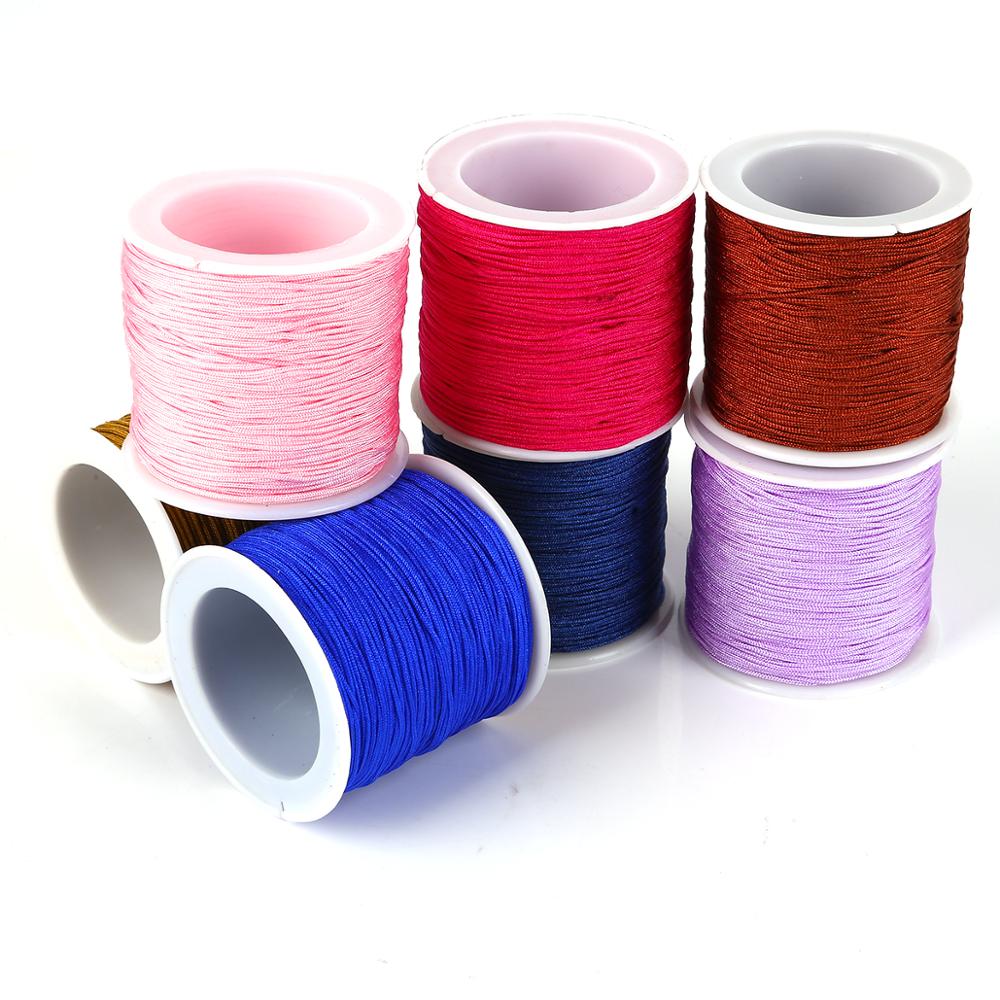 40m/lot 0.8mm Cotton Knotting  - Macrame Cord Cotton ulasan dan harga