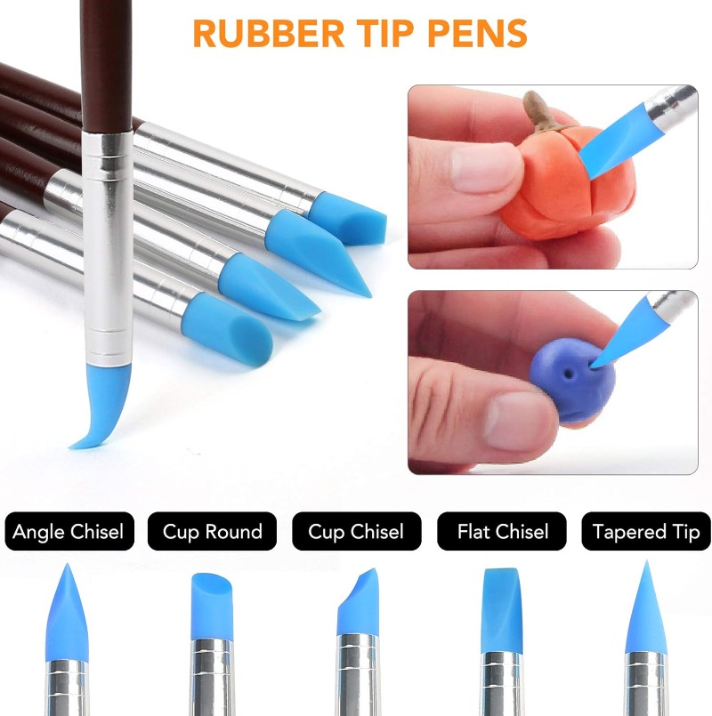 Air Dry Clay Tool Set Silicone - Air Dry Clay ulasan dan harga
