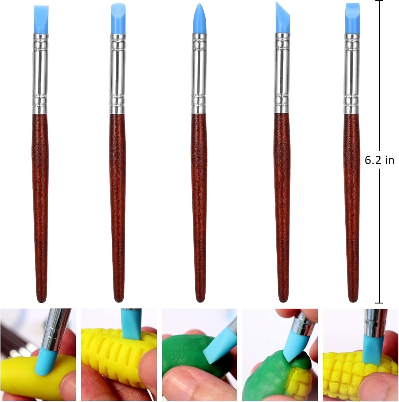 Air Dry Clay Tool Set Silicone - Air Dry Clay ulasan dan harga