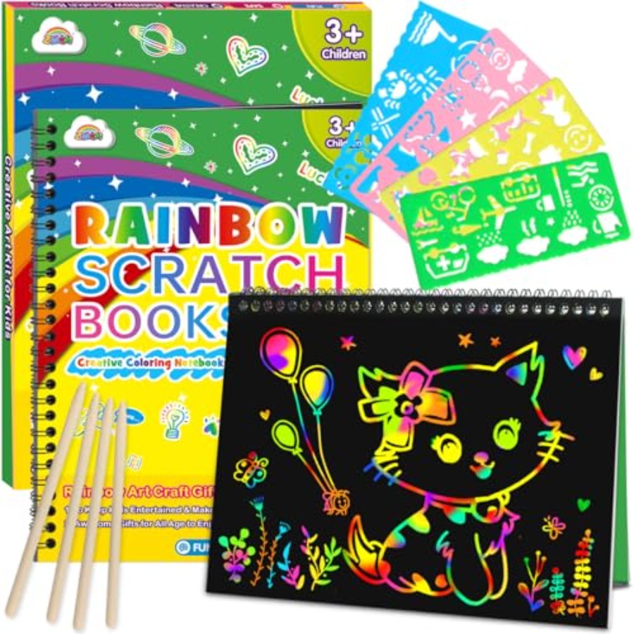 Scratch Paper Art Craft: 2 Pac - Art Craft Notebook ulasan dan harga