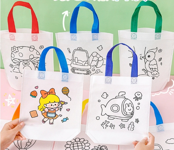 5 Sets DIY Graffiti Bag with M - Art Craft Notebook ulasan dan harga