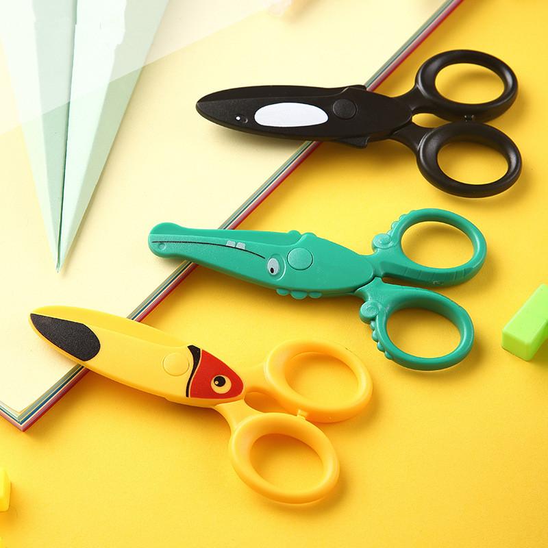 *3Pcs Kids Plastic Scissors Cu - Art Craft For Preschoolers ulasan dan harga