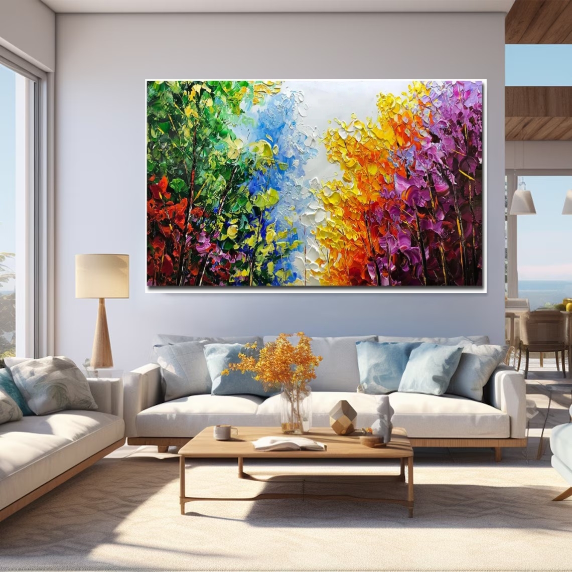Modern Abstract Oil Painting o - Painting Knife Palette ulasan dan harga