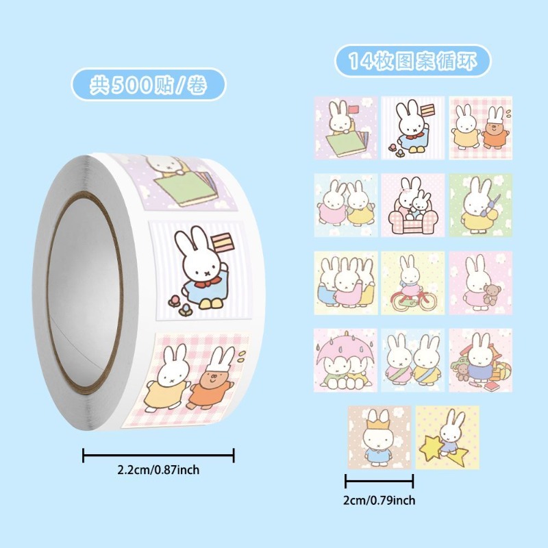 Miffy 500pcs Roll Sticker High - Origami Paper Set ulasan dan harga