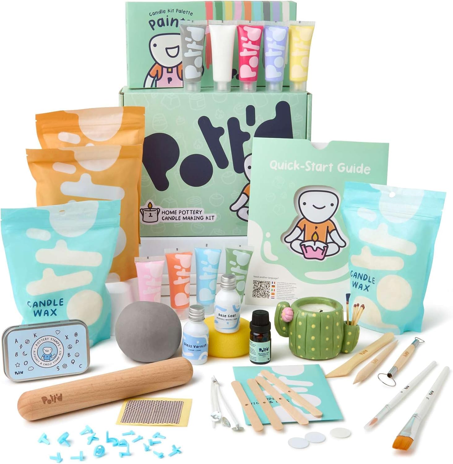 Home Pottery Candle Making Kit - Air Dry Clay ulasan dan harga