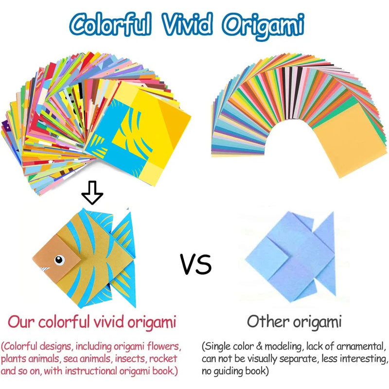 Origami Kit with 30/96 Sheets  - Art Craft Book ulasan dan harga