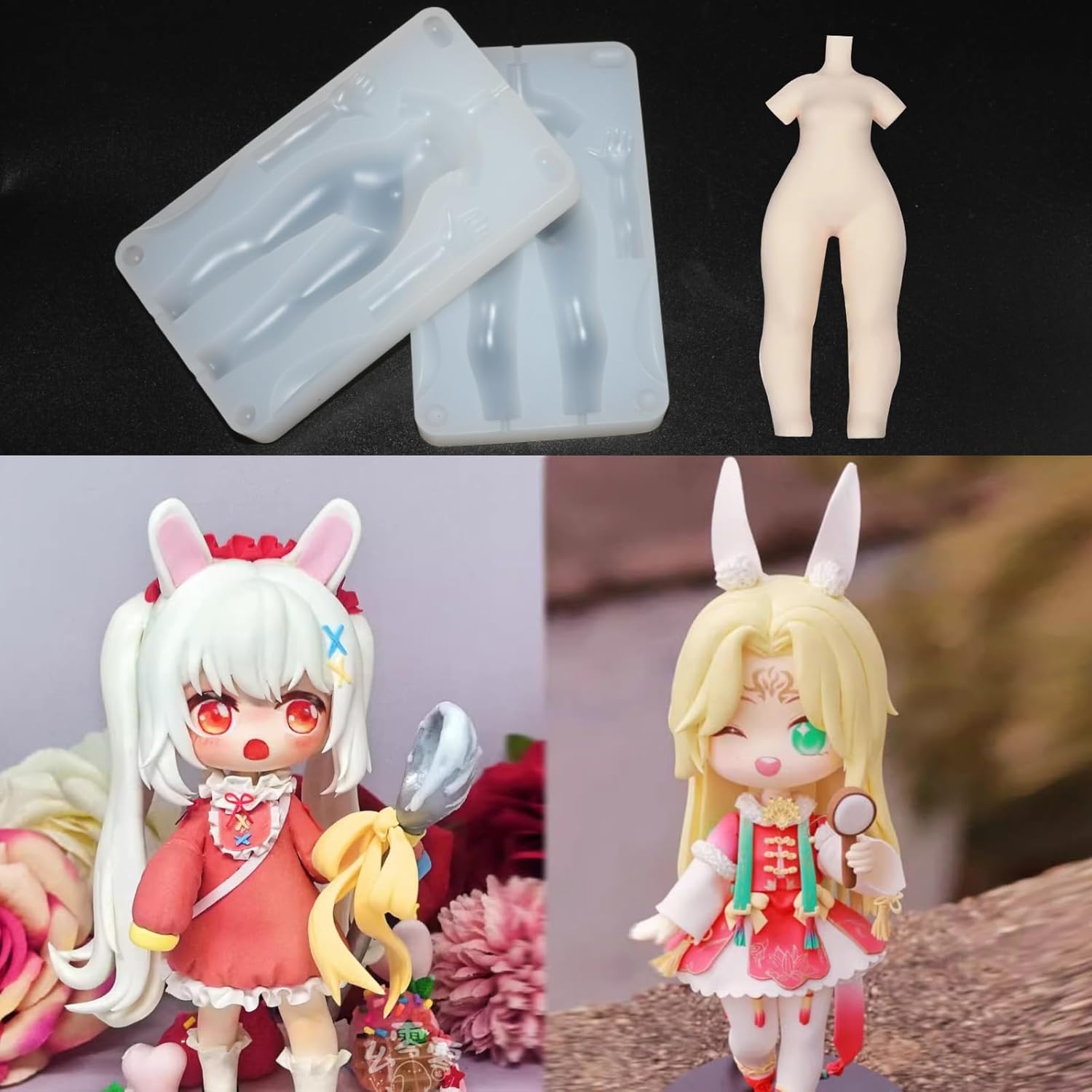 10cm Height Q Version Cartoon  - Air Dry Clay ulasan dan harga
