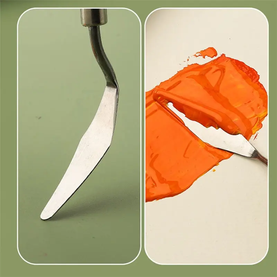 7/14Pcs Stainless Steel Oil Pa - Painting Knife Palette ulasan dan harga