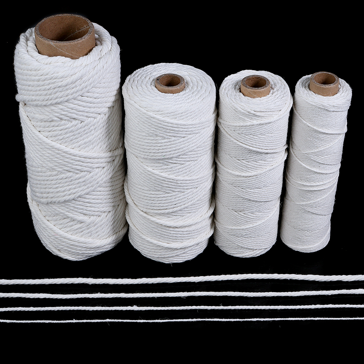 50-100 yards White Cotton Macr - Macrame Cord Cotton ulasan dan harga
