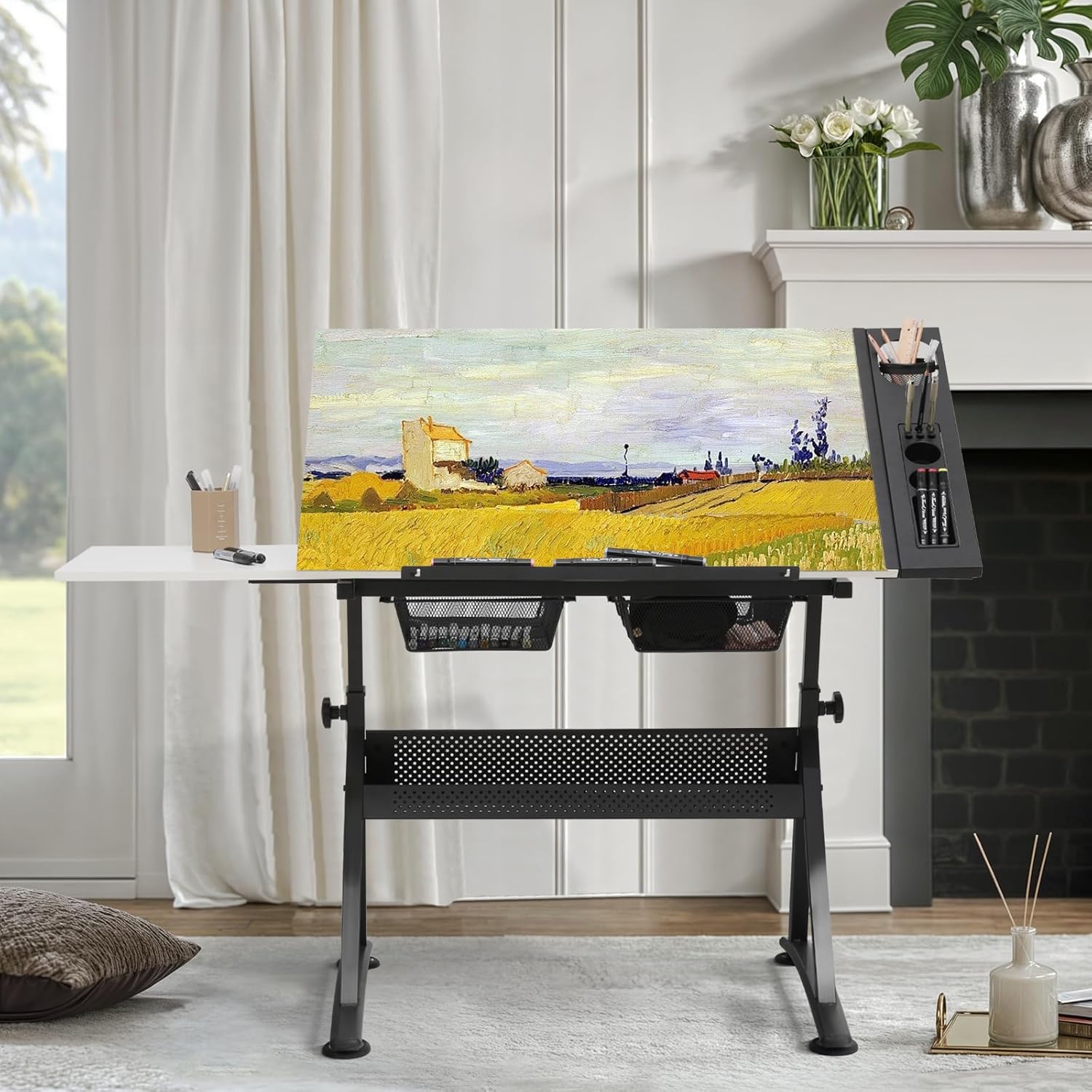 Art Deco Drafting Table, Heigh - Art & Craft Kortingscode ulasan dan harga