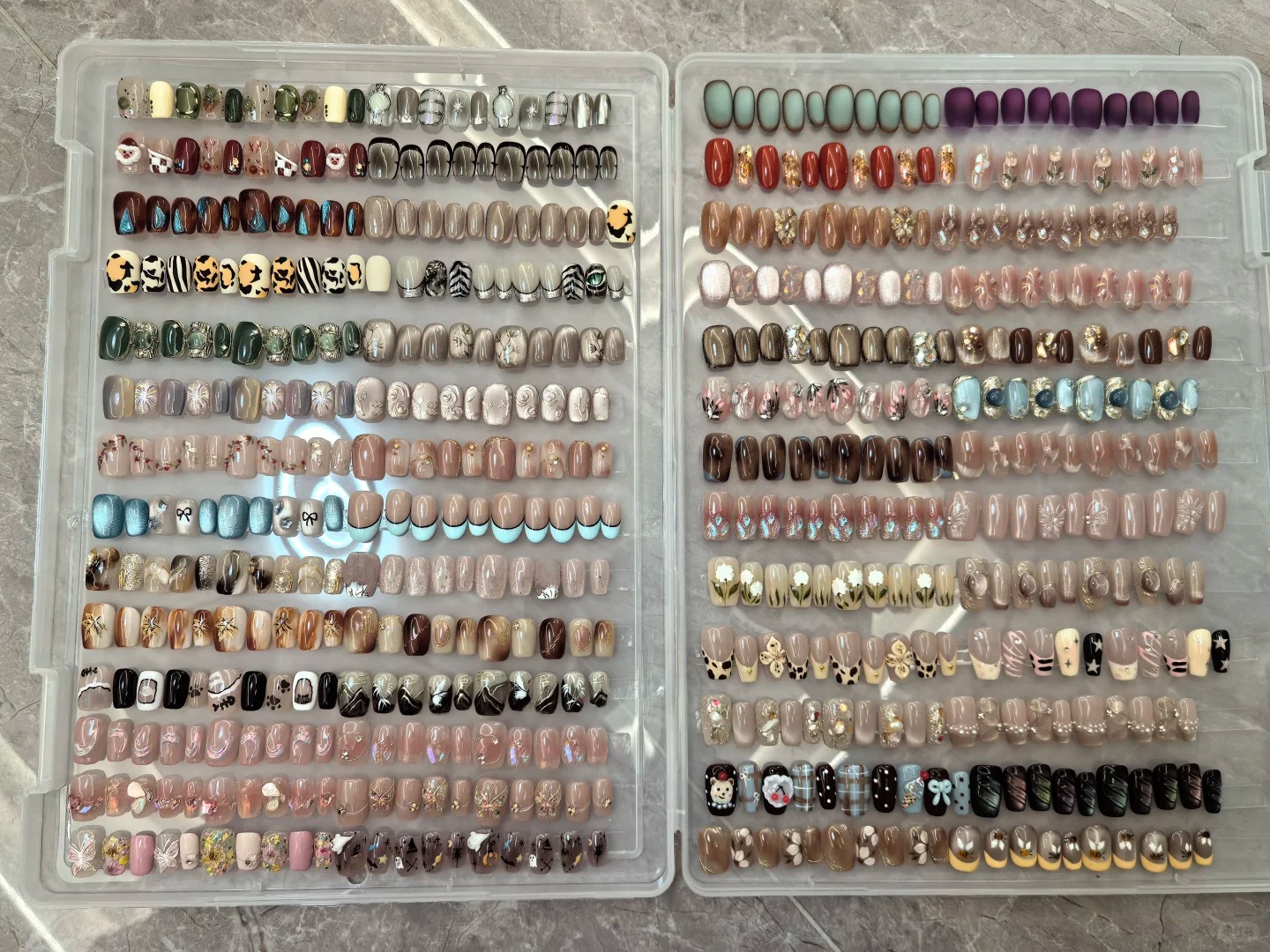 1Box Fake Nail Organizer Holde - Art Craft Book ulasan dan harga