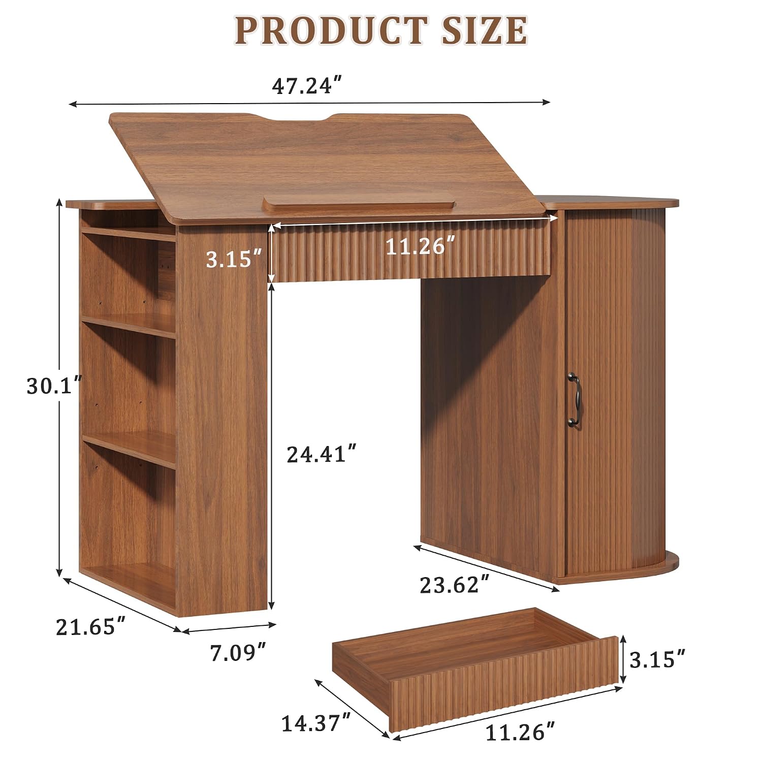 Drafting Table with Storage Ca - Art & Craft Kortingscode ulasan dan harga