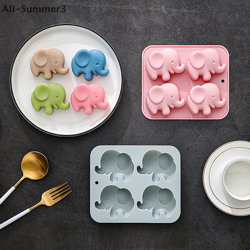 4-hole Baby Elephant Silicone  - Resin Casting Mold ulasan dan harga