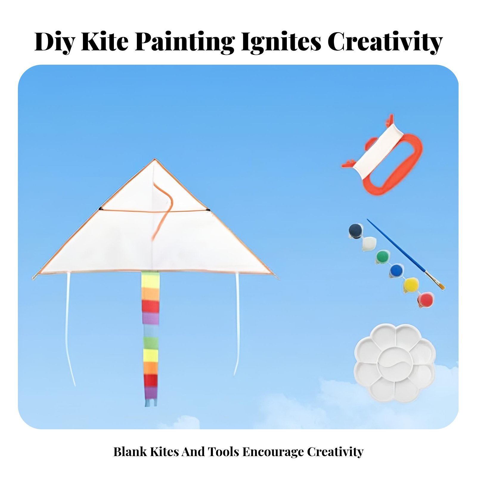 DIY Hand-Painted Blank Kite fo - Art Craft Kite ulasan dan harga