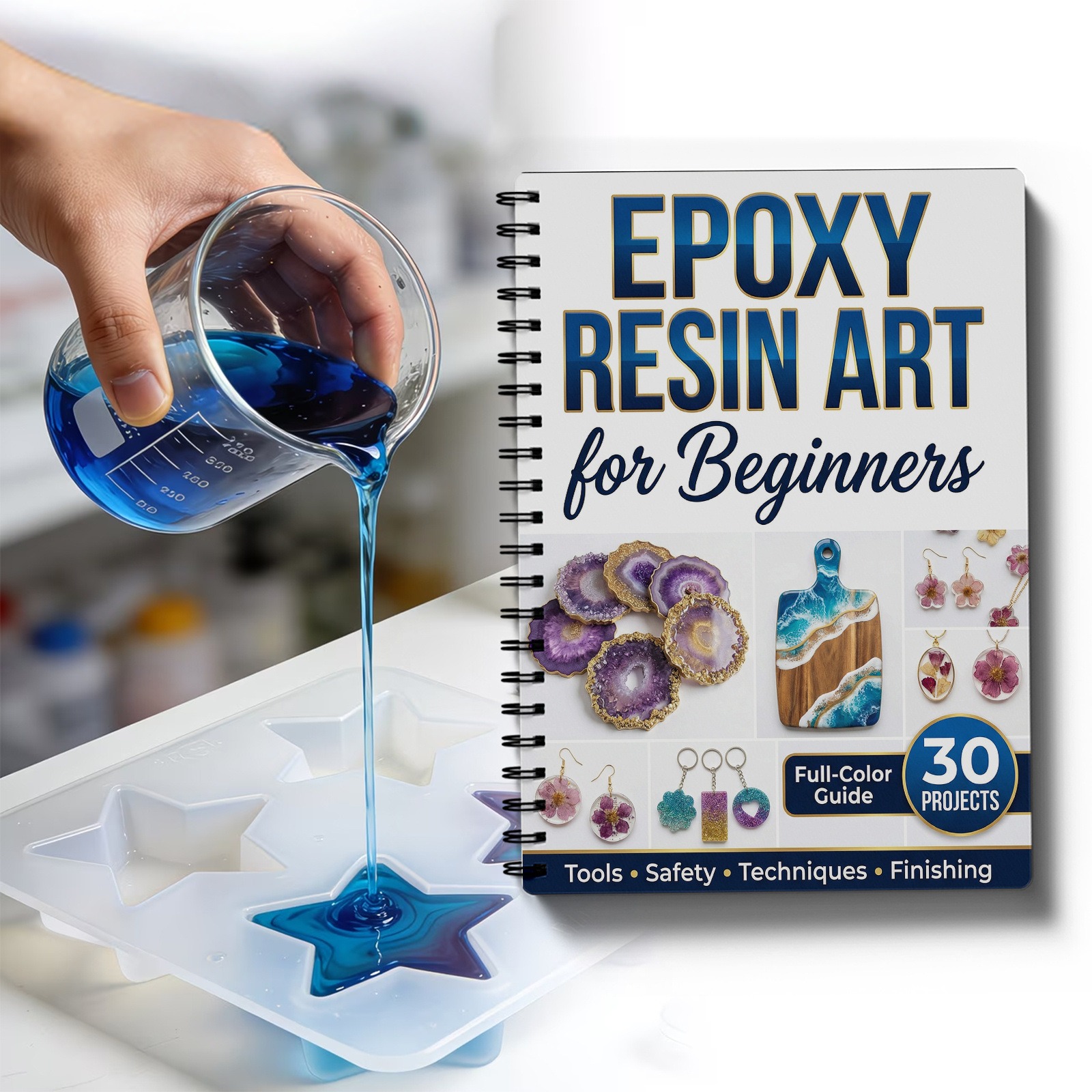 Epoxy Resin Art Book Guide Lea - Art Craft Book ulasan dan harga