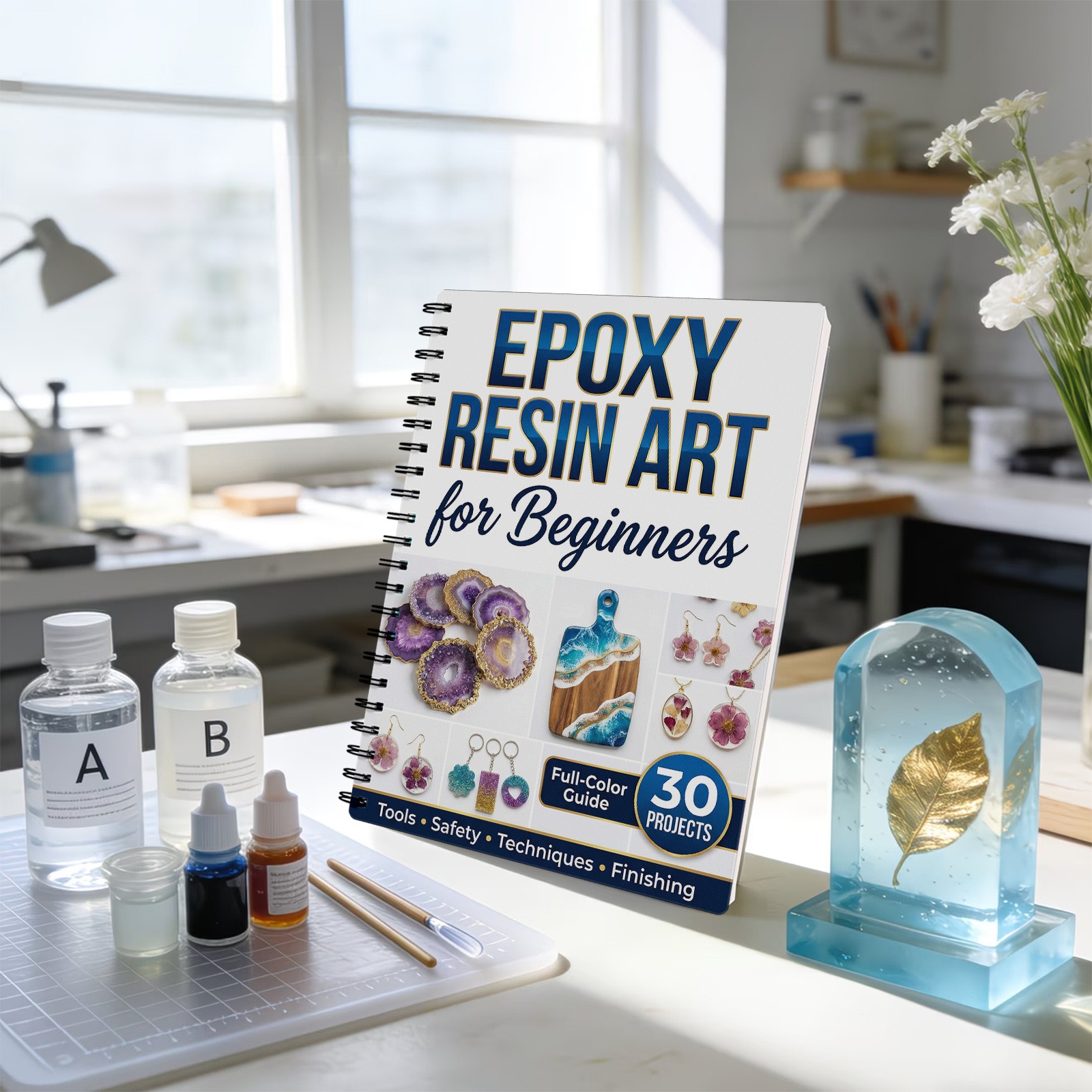 Epoxy Resin Art Book Guide Lea - Art Craft Book ulasan dan harga