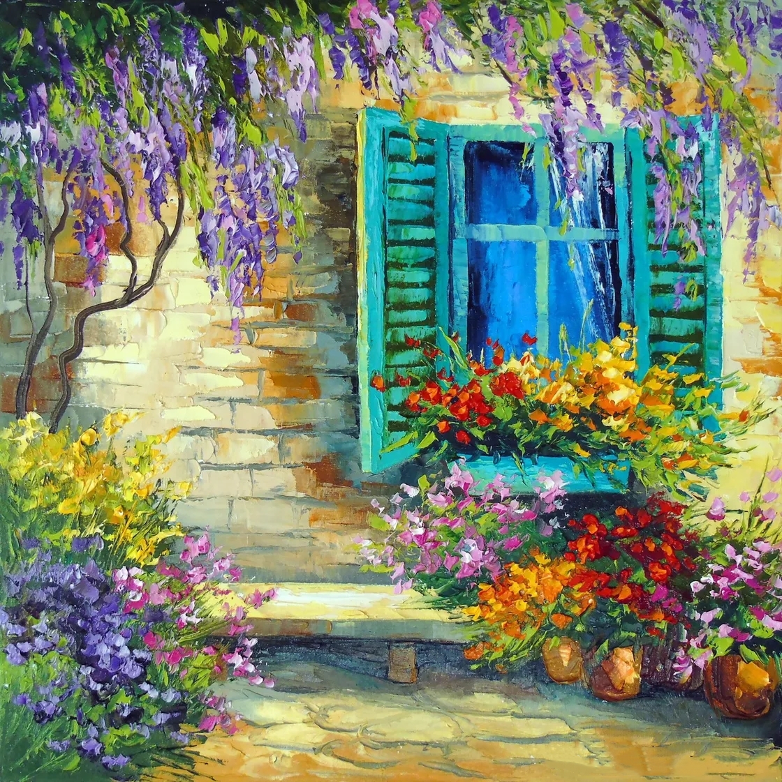 Impressionistic Wisteria Windo - Painting Knife Palette ulasan dan harga