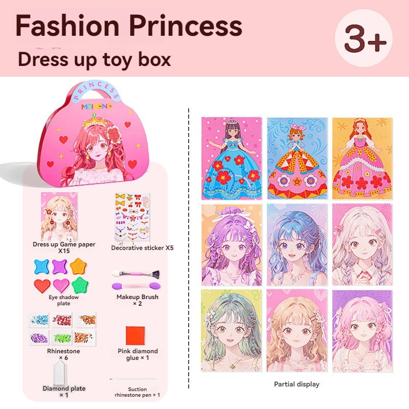 3 in 1 Princess Makeup Kit DIY - Art Craft Book ulasan dan harga