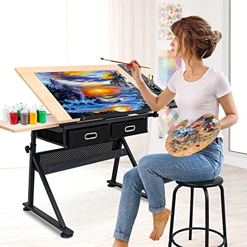 Adjustable Height Drafting Des - Art & Craft Kortingscode ulasan dan harga