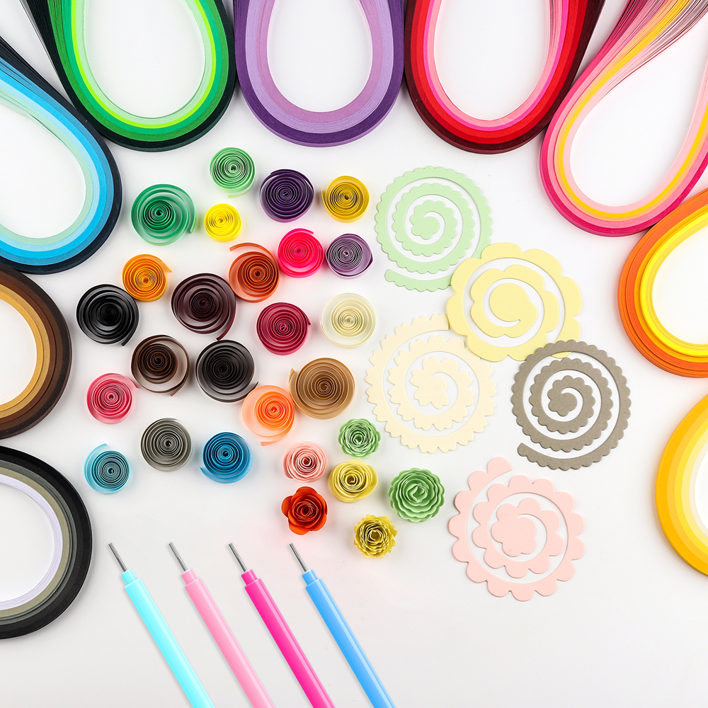 Colorful 100pcs/pack Quilling  - Quilling Paper Strips ulasan dan harga