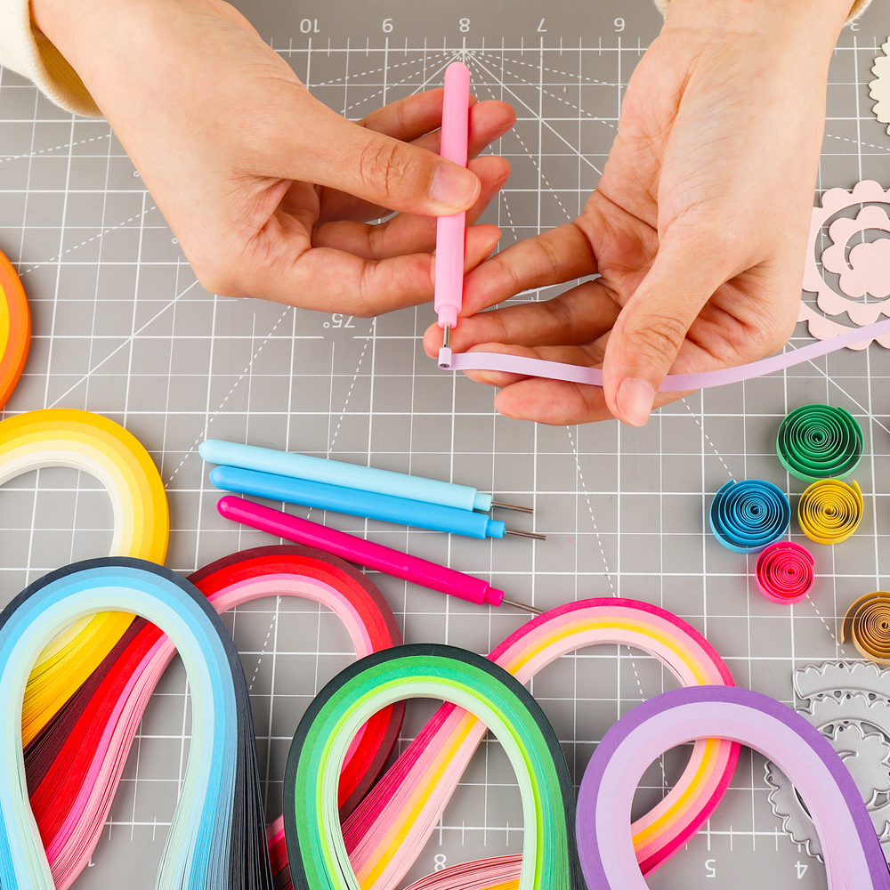 Colorful 100pcs/pack Quilling  - Quilling Paper Strips ulasan dan harga