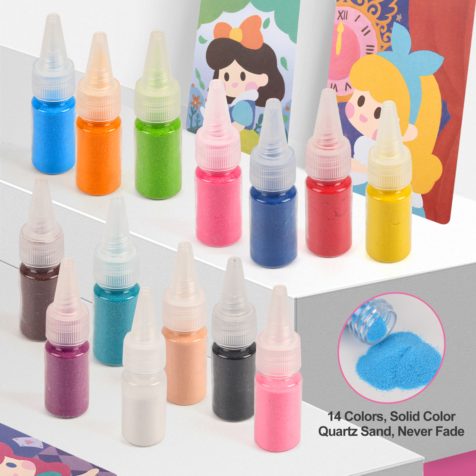 Sand Art Kit DIY Sand Painting - Art Craft Notebook ulasan dan harga