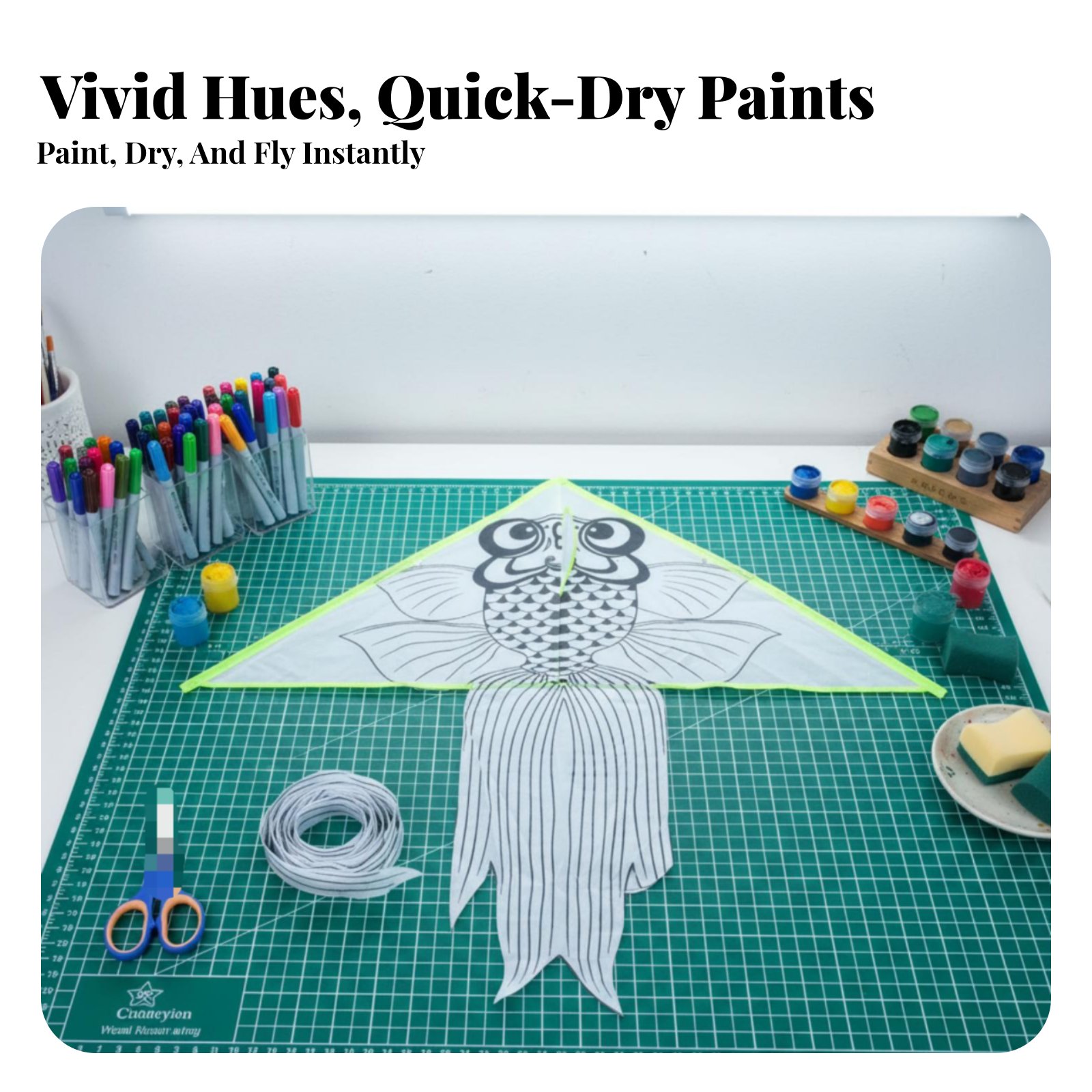 DIY Kite Craft Kit for Kids, B - Art Craft Kite ulasan dan harga