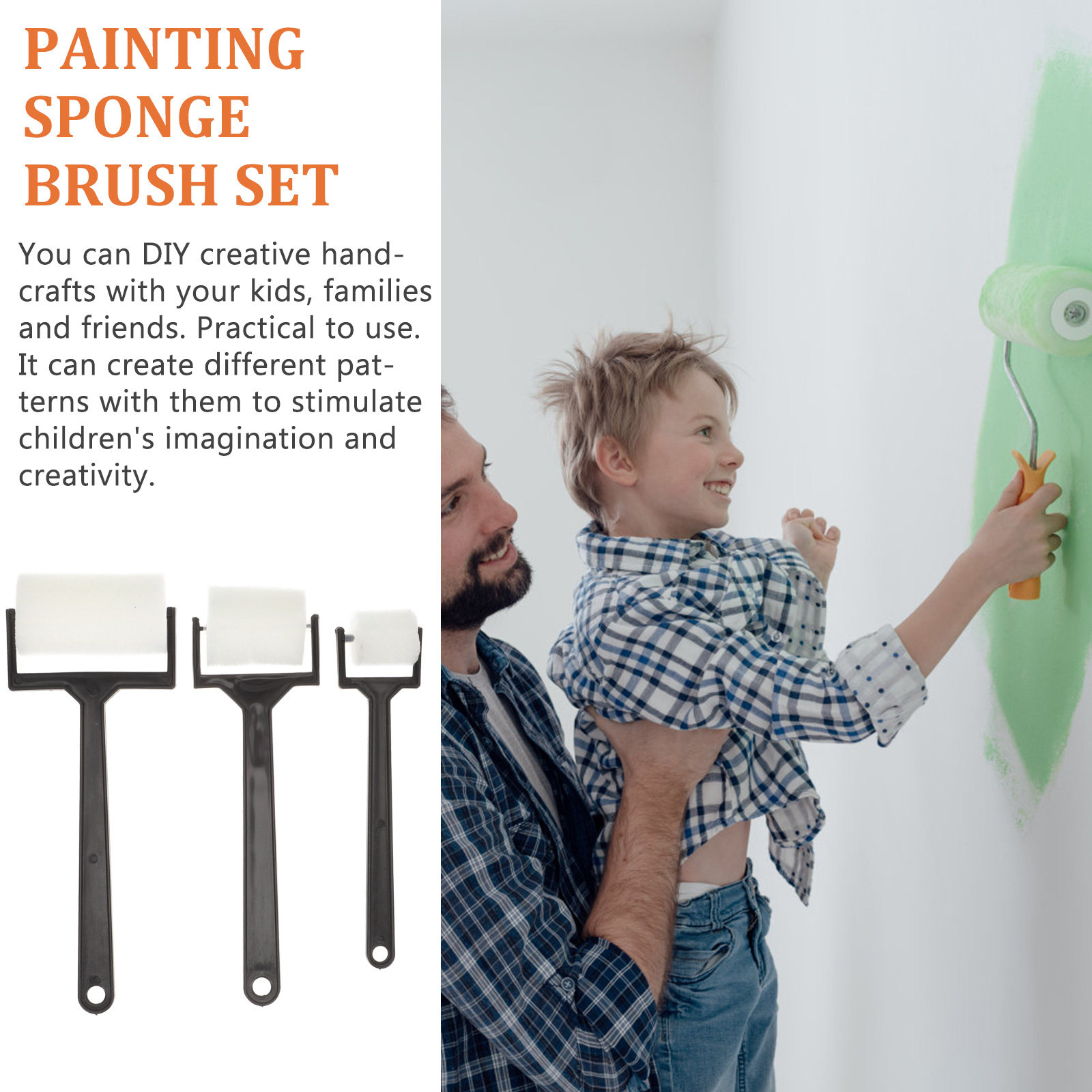 15Pcs Art Painting Sponge Brus - Art Craft For Preschoolers ulasan dan harga