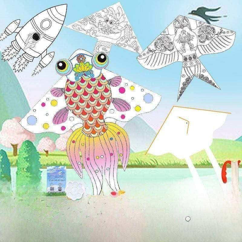 DIY Kite Kit Children's Handma - Art Craft Kite ulasan dan harga