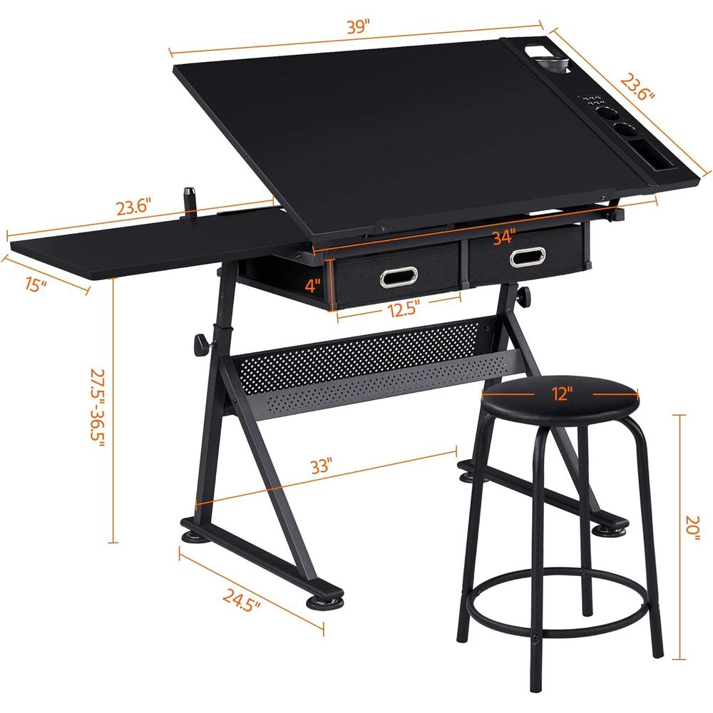 Drafting Table for Artists, He - Art & Craft Kortingscode ulasan dan harga