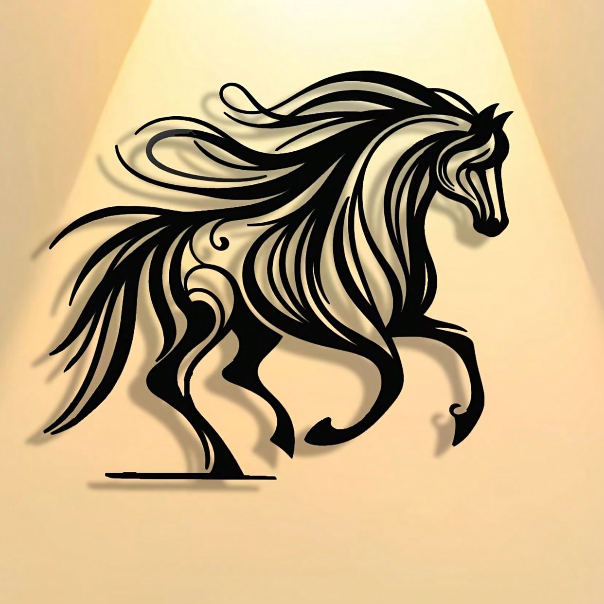 Brand Horse Racing Metal Wall  - Art Craft Logo ulasan dan harga