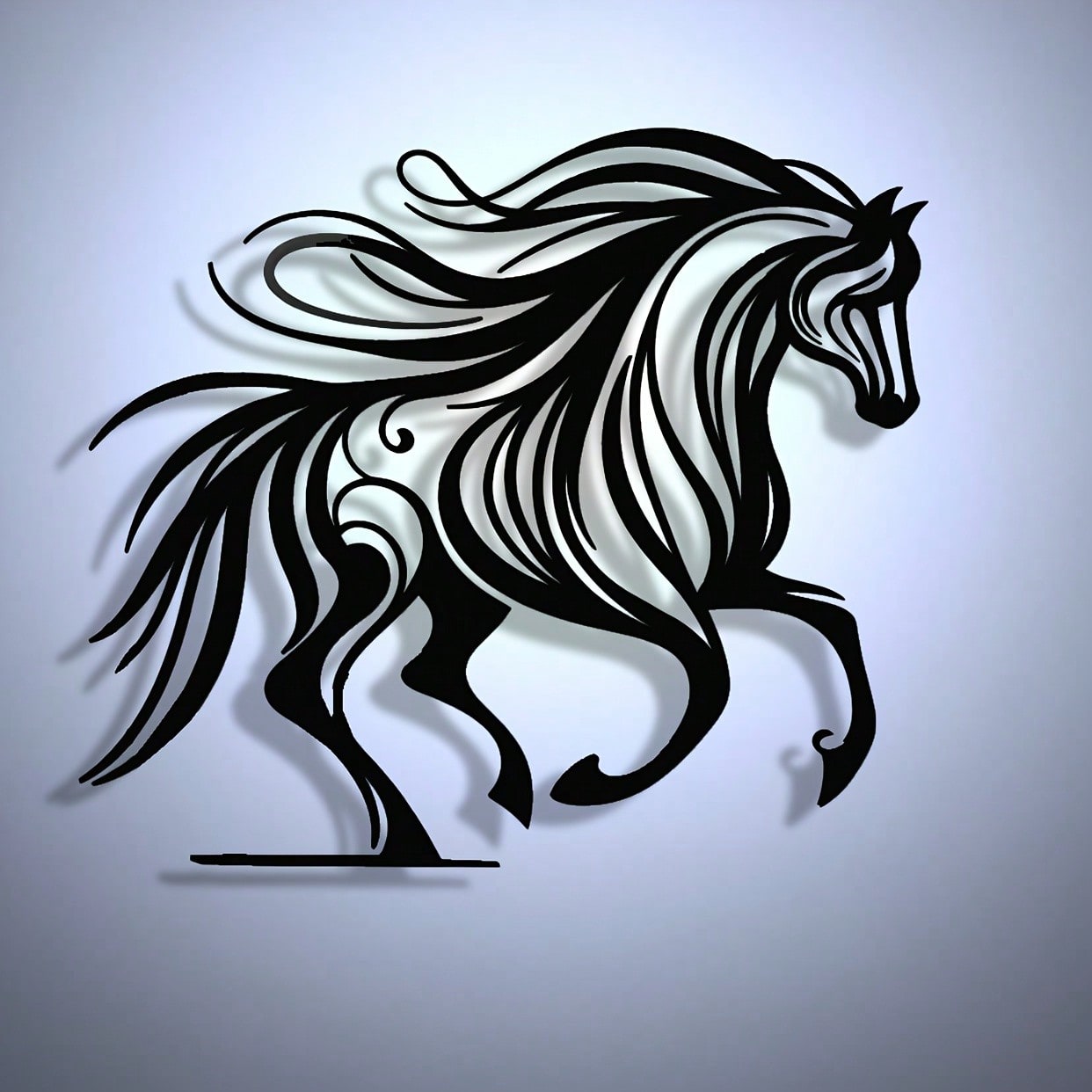 Brand Horse Racing Metal Wall  - Art Craft Logo ulasan dan harga
