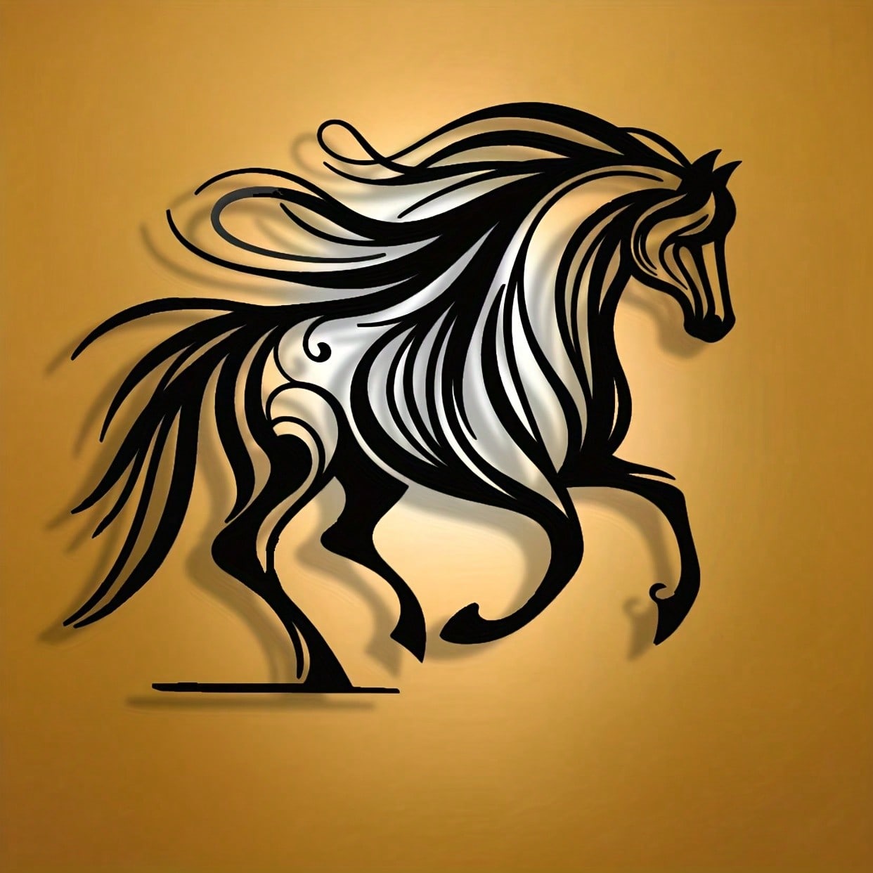 Brand Horse Racing Metal Wall  - Art Craft Logo ulasan dan harga