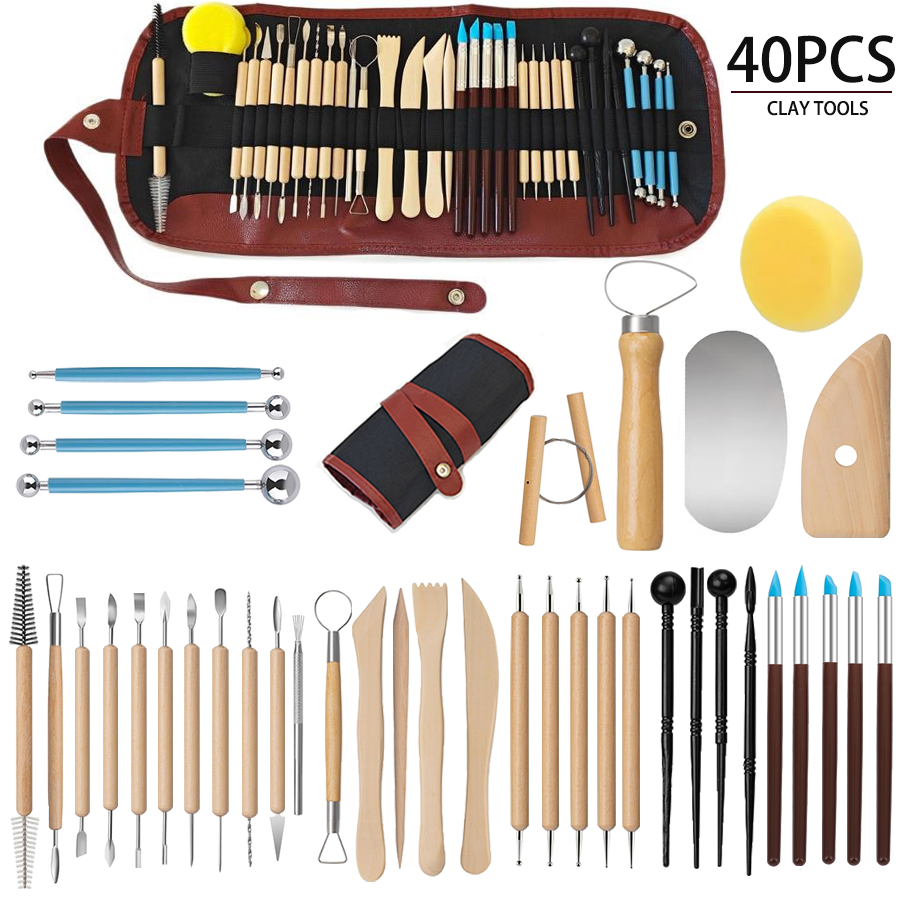 25/40Pcs Pottery & Clay Sculpt - Air Dry Clay ulasan dan harga