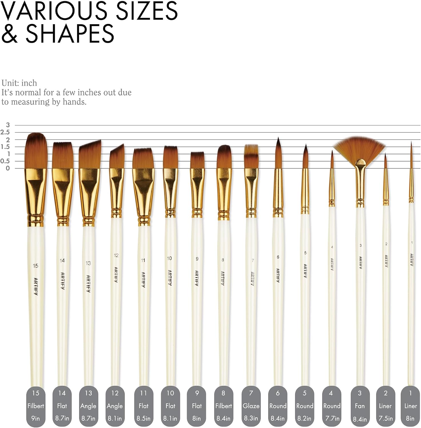 15 Professional Paint Brushes  - Painting Knife Palette ulasan dan harga