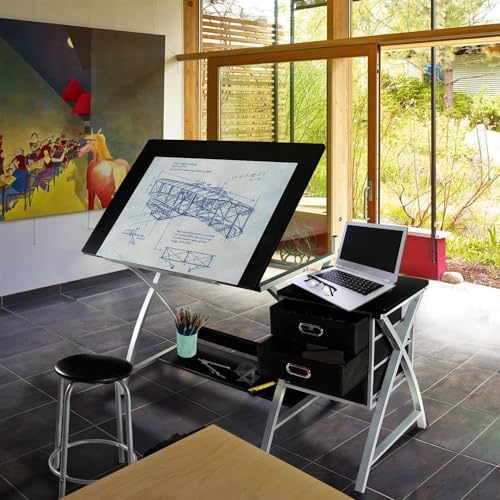 Drafting Desk, Drawing Table f - Art & Craft Kortingscode ulasan dan harga