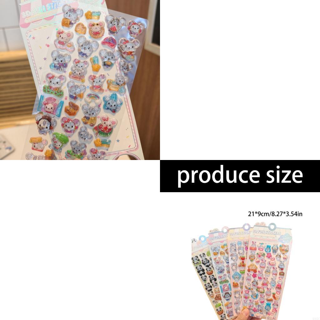 Embossed Animal Sticker Adhesi - Art Craft Notebook ulasan dan harga