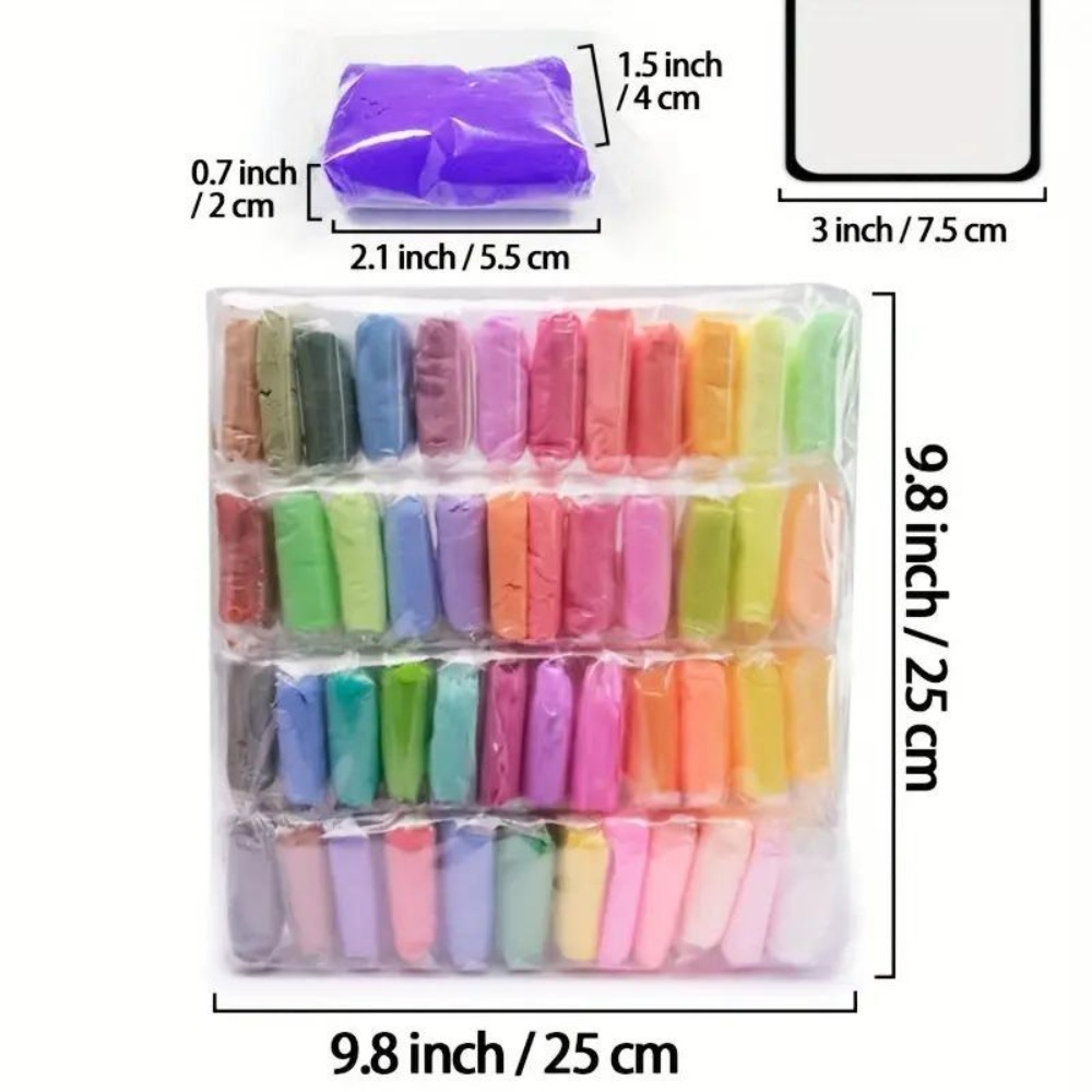 48 Colors Air Dry Clay Ultra L - Air Dry Clay ulasan dan harga